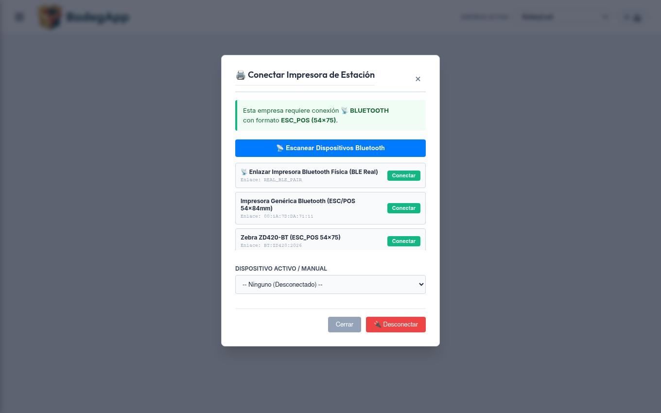 Selector de impresora